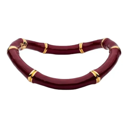 GUCCI Эмаль Металл Алюминий Ожерелья Унисекс Красный