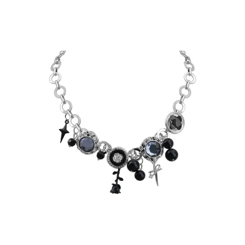 KING OF BLING Титановая сталь синтетический драгоценный камень ожерелья унисекс год змеи удачи