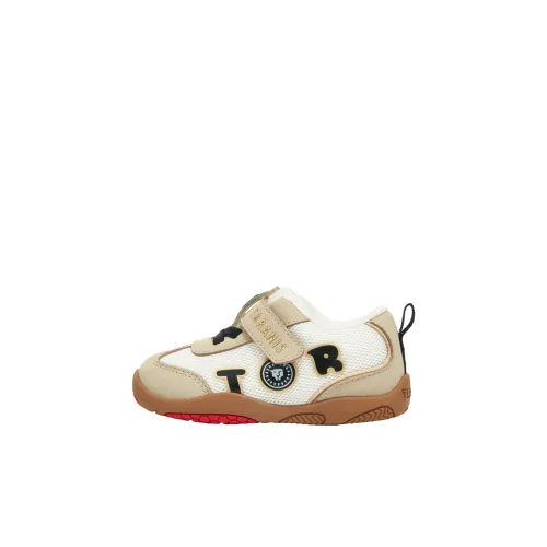 TARANIS 101 Collection Предварительная Обувь для ходьбы / Sock Обувь Низкий Топ Белый Абрикос Детский