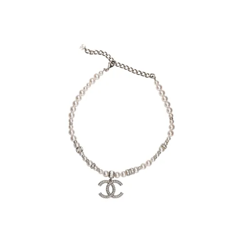 CHANEL CC Металлические ожерелья Женское серебро