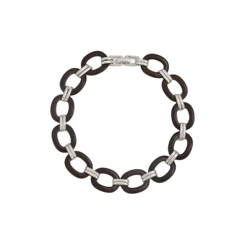 KHEMIA 925 стерлинговое серебро покрытие белым золотом ожерелья унисекс черный