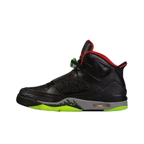 Джордан Son of Mars High Топ Винтажные Баскетбольные Кроссовки Мужские Черные