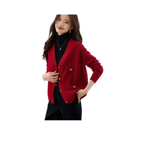 Mo Han Yi Mei Трикотаж Женский Камень Красный