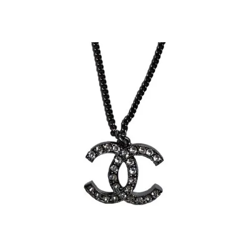 CHANEL Металлические ожерелья, металлический серый, женские