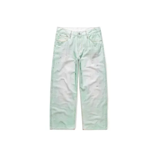 JUCY JUDY Неоново-белый Унисекс Джинсы