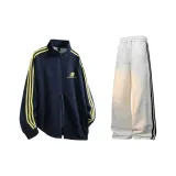 Темно-синий синий топ + белые серые штаны (с флисовой подкладкой)