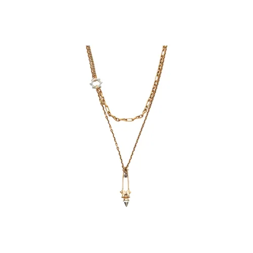 Alexander McQueen Brass Necklaces Золотой Унисекс