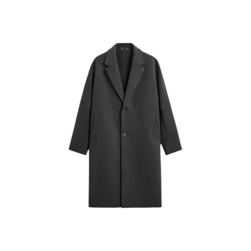 ZARA Серый Унисекс Пальто