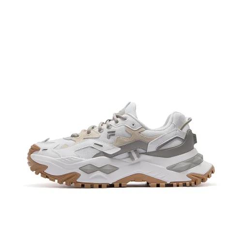 FILA FUSION Бьянко Мужские массивные кроссовки Белый-Коричневый