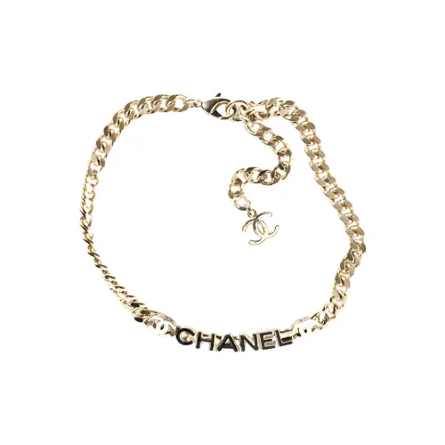 CHANEL Металлические ожерелья Золотой Женские