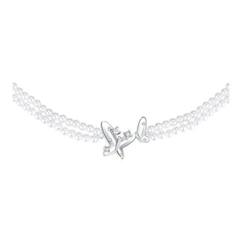 KLIN KLIN Белое золото с покрытием медный с цирконием ожерелья женские