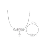 Exquisite Butterfly Collection (Ожерелье + Мечтательный Розовый Бабочка Браслет)