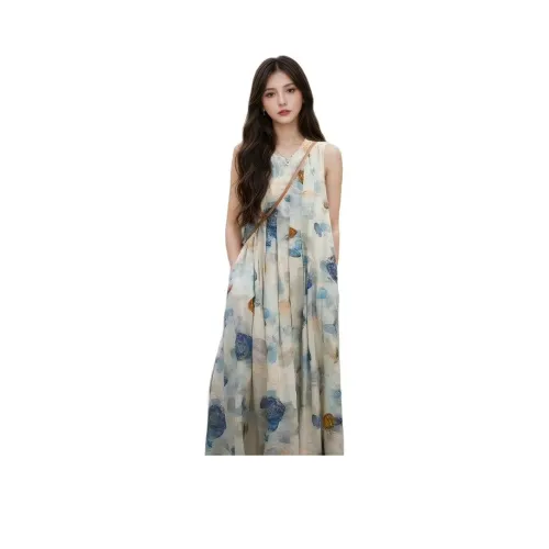 GEZITAI Без рукавов Платье Женское