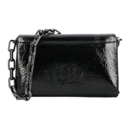 CL Loubi Телячья кожа Сумка Сумка через плечо Маленькая Женская Черная