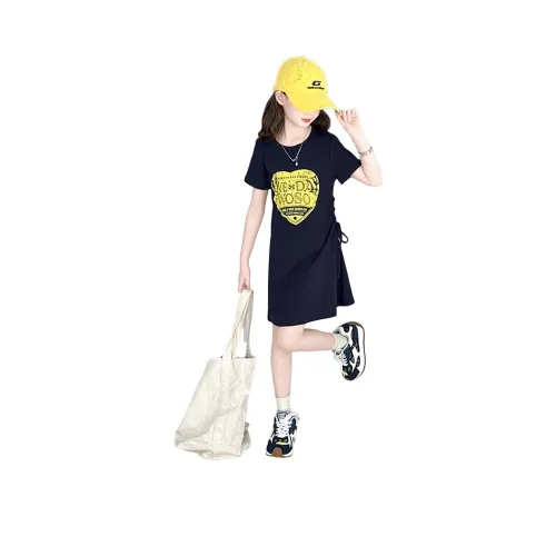 La Cergo Платье Темно-синий Children Возраст 3-7 лет