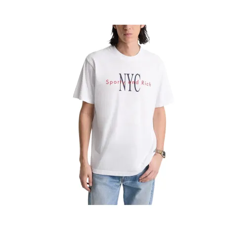 SPORTY RICH SS25 T-Shirt Унисекс Белый