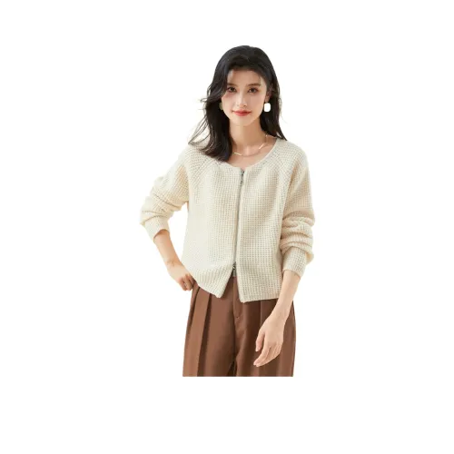 JINJU Бежевые Женские Свитеры