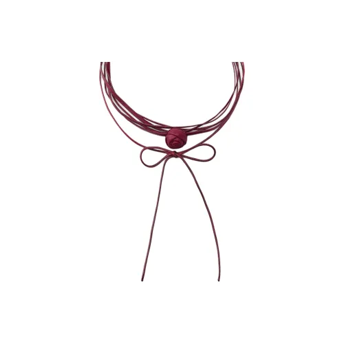 ZARA Кожа Ожерелья Женские Красный