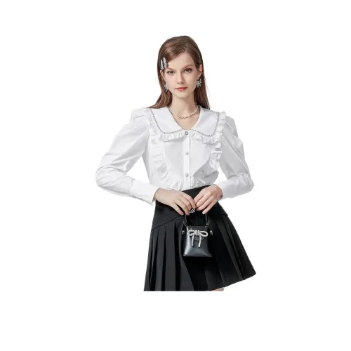 AIVEI Белые Женские Рубашки