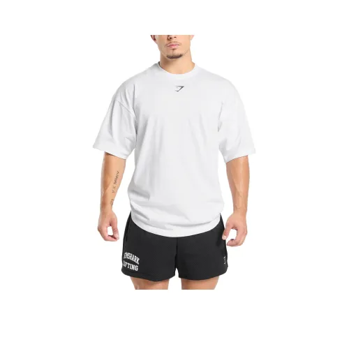 GYMSHARK Белый Мужской T-Рубашки