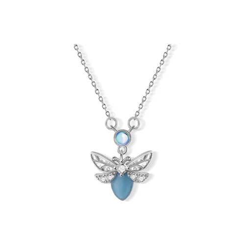 Treasure Love Серебро S925 Ожерелья Женское Серебро Синий