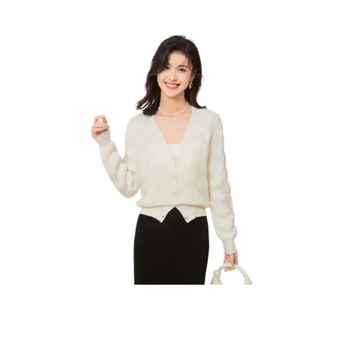 JINJU Белые Женские Свитеры