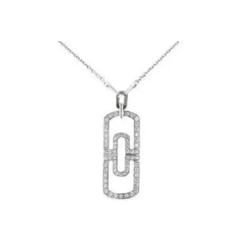 BVLGARI Parentesi Series Белое золото Бриллиантовые ожерелья Женское серебро