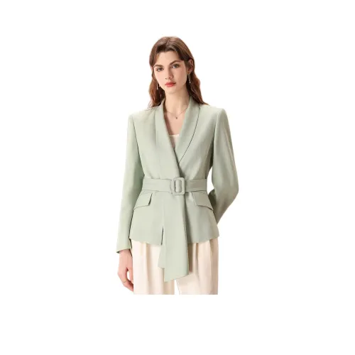 FENHONGMALI Бизнес-костюм женский зеленый