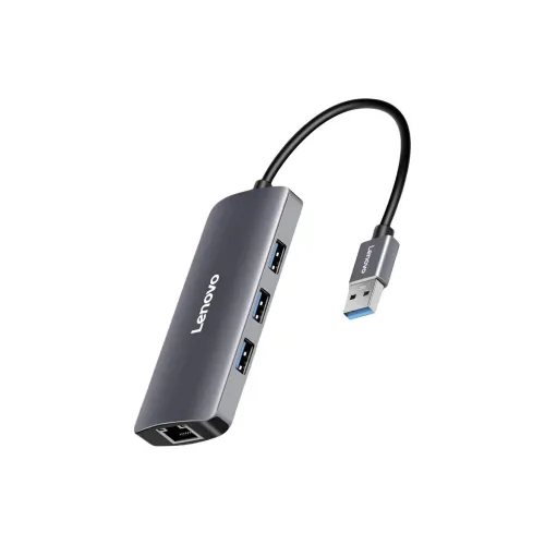 Lenovo 4 в 1 USB-хаб с портом Gigabit Ethernet Type C адаптер Ethernet-кабелей многофункциональный разделитель