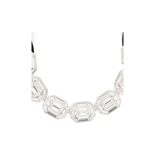 Swarovski Lucent Хромированное покрытие Ожерелья Женское Серебро
