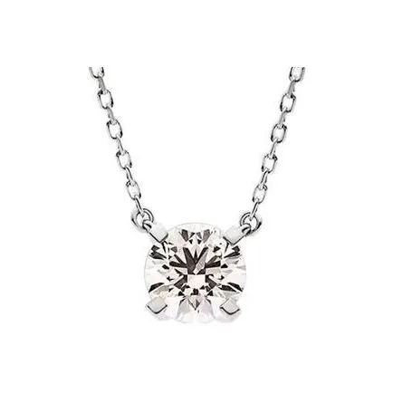 Pandora 14K Белое золото с бриллиантами ожерелье из серебра для женщин