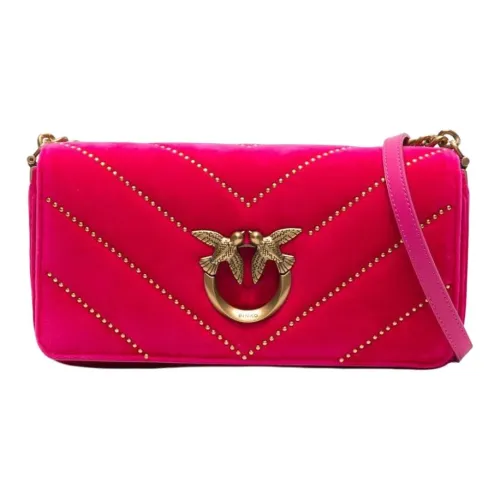 PINKO Телячья кожа Сумка через плечо Женская Фуксия и Розовый