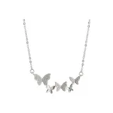 Ожерелье с бабочкой [Серебро S925]