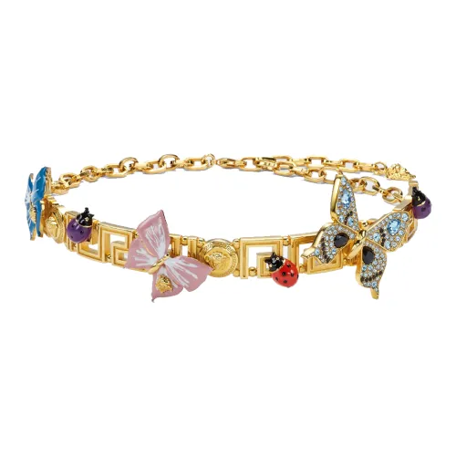 VERSACE Кристальные ожерелья Женские Золото