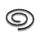 Имперский Цепь Ожерелье, Черный 50 см