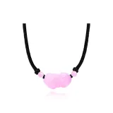 Розовый халцедон & Китайское благоприятное животное ожерелье