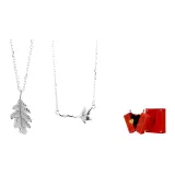 Дуб и Капок Пара Ожерелье - Любовь Подарочная коробка