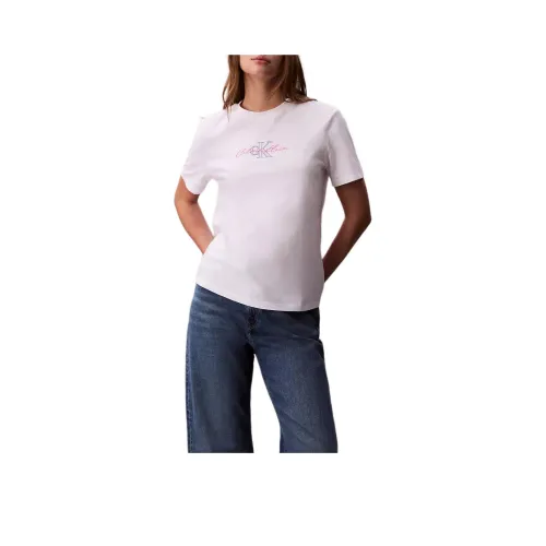 Calvin Klein Ярко-белые Женские Футболки