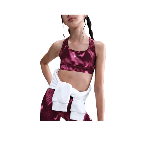 NIKE Swoosh Beetroot Белый Kids Бандо / Бюстгальтеры / Спортивные бюстгальтеры