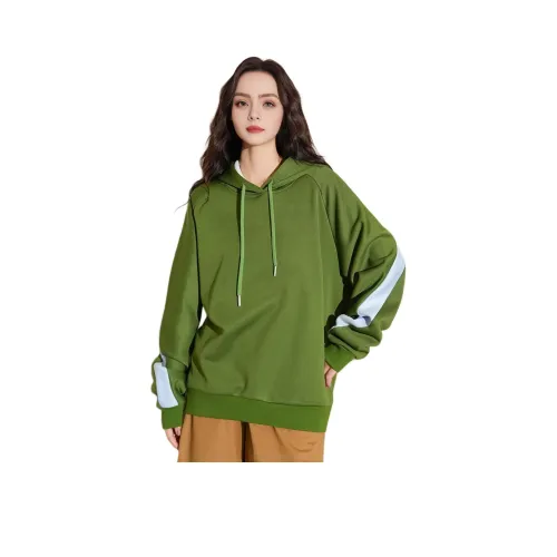 FAWENXIANGZI Толстовка Женская Зеленая