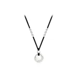 Ожерелье "Благоприятные облака Мирная пуговица" [Белый]