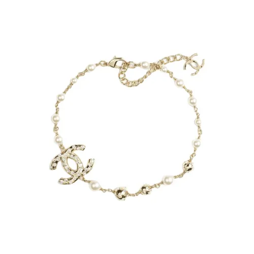 CHANEL CC Металл Искусственный жемчуг Ожерелья Женские Золото