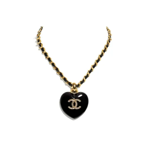 CHANEL Ожерелья Черные Женские
