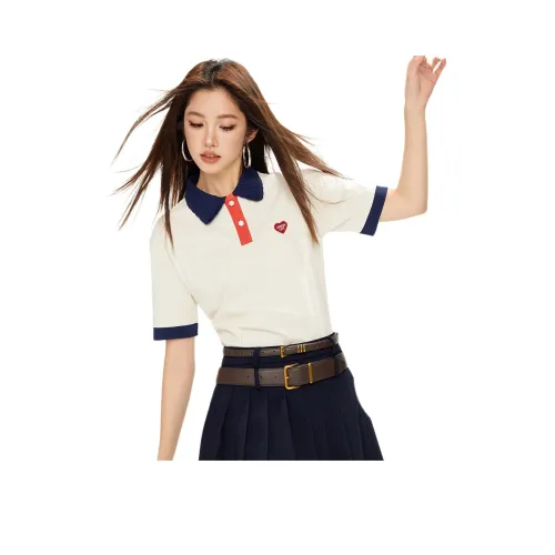 CHOCOOLATE Поло Женское Бежевый Абрикос