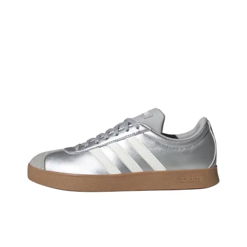 Adidas Скейтборд Кроссовки Низкие Серебристо-Серый Белый Женские