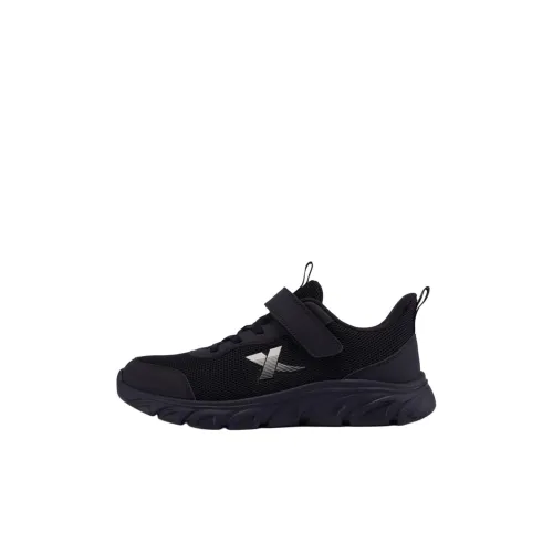 XTEP Slip-resistant Abrasion-resistant Low Top Kids Lifestyle Shoes Black New Metallic Gold Teenagers XTEP Противоскользящие Аbrasion-resistant Низкие Кеды для Детей Lifestyle Shoes Черный Новый Металлический Золото Подростки