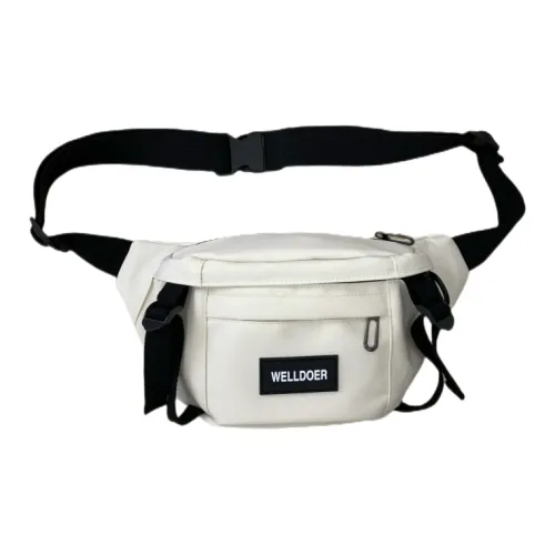 BUBM Композитная ткань Sling Сумка Стандартная Унисекс Черный Экрю