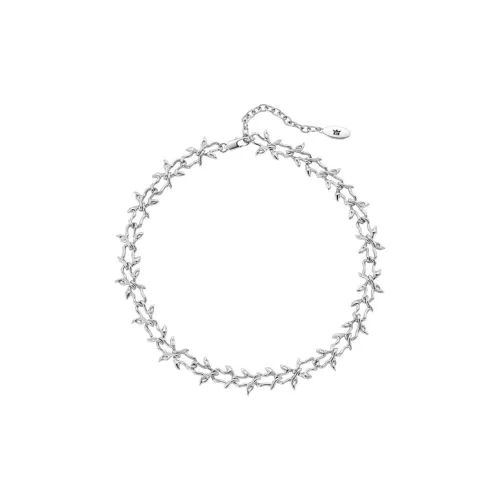 WEALTHYBOO Ожерелья из меди с родиевым покрытием унисекс