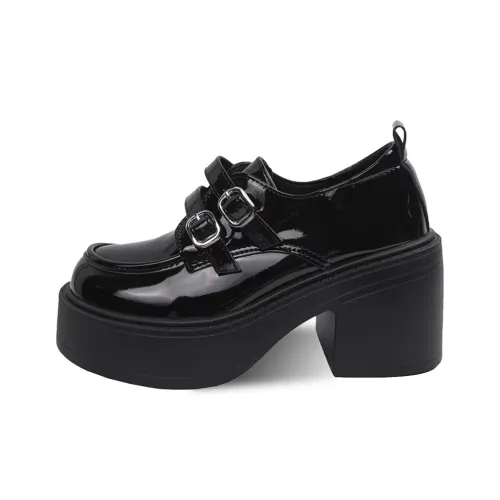 MADALLO Лоферы Яркий черный Женские