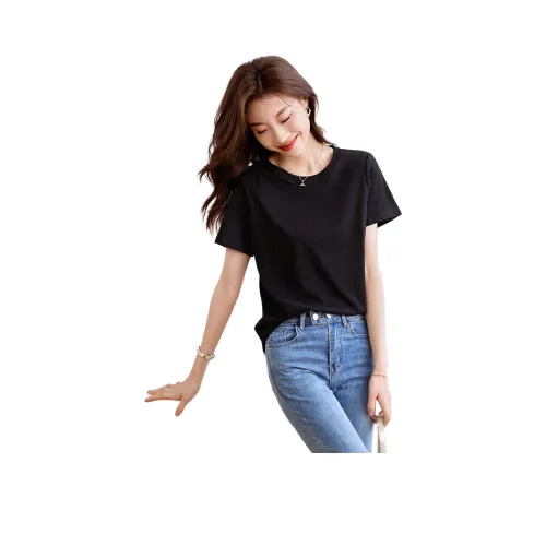 MOHANYIMEI Черные Женские T-рубашки